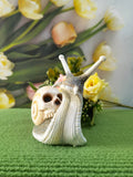 Halloween skeleton snail garden ornament resin decorations