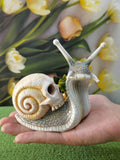 Halloween skeleton snail garden ornament resin decorations