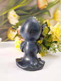 Hooded black doll statue - standing style