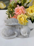 Cute cat angel home decorations resin ornaments