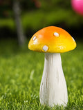 Yellow mushroom garden decorative resin ornaments