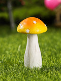 Yellow mushroom garden decorative resin ornaments