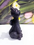 Black cat with wings Garden resin ornaments ornaments