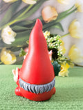 Gnome red garden resin ornament