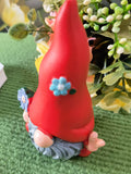 Gnome red garden resin ornament