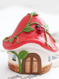 Mushroom house garden decoration resin ornaments decorations