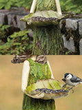 The girl feeding the birds resin ornaments