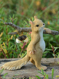 Small squirrel resin ornaments