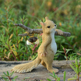 Small squirrel resin ornaments