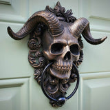 Punk Satan skull sheep head wall decoration