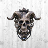 Punk Satan skull sheep head wall decoration