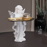 Praying girl angel tray storage ornament