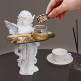 Praying girl angel tray storage ornament