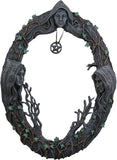 Goddess mirror with amulet