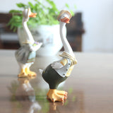 Duck home garden patio ornaments resin