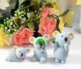 Koala bear garden ornaments resin decorative three-piece set